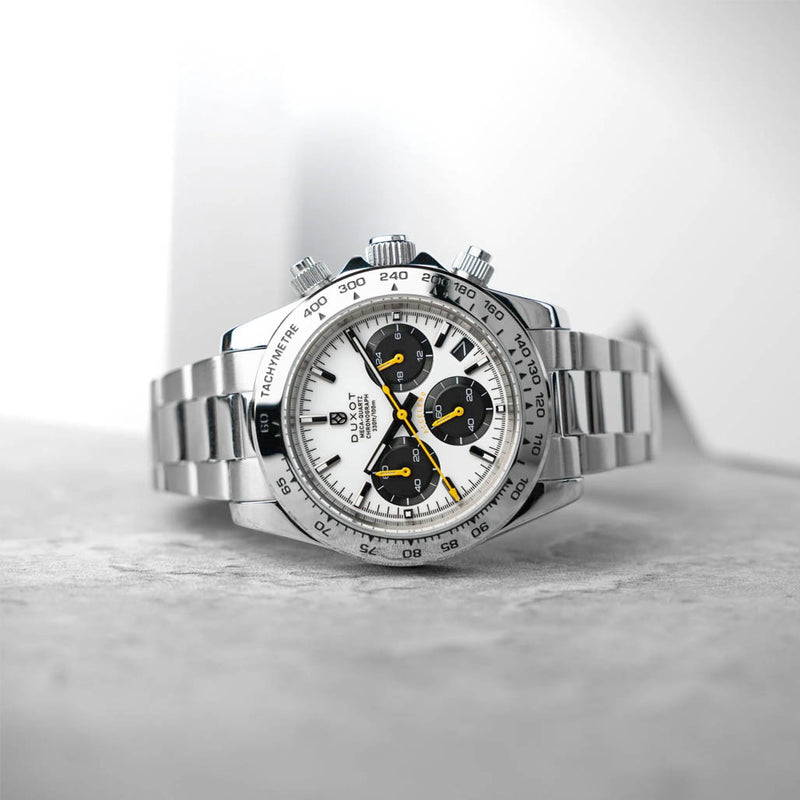 Duxot Accelero Chronograph with Star White Dial #DX-2065-AA