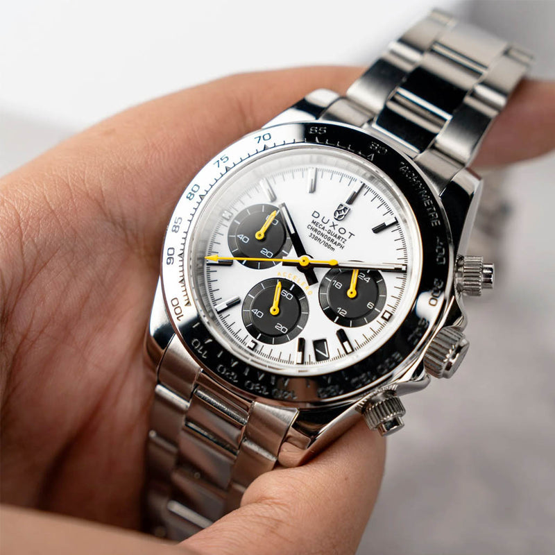 Duxot Accelero Chronograph with Star White Dial #DX-2065-AA