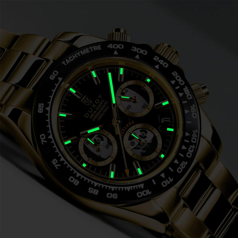 Duxot Accelero Chronograph Skeleton Edition Dark Opulence #DX-2065-EE