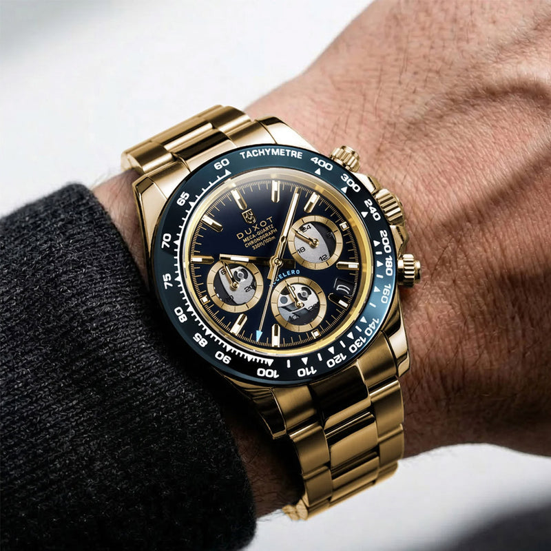 Duxot Accelero Chronograph Skeleton Edition Cerulean Shine #DX-2065-FF
