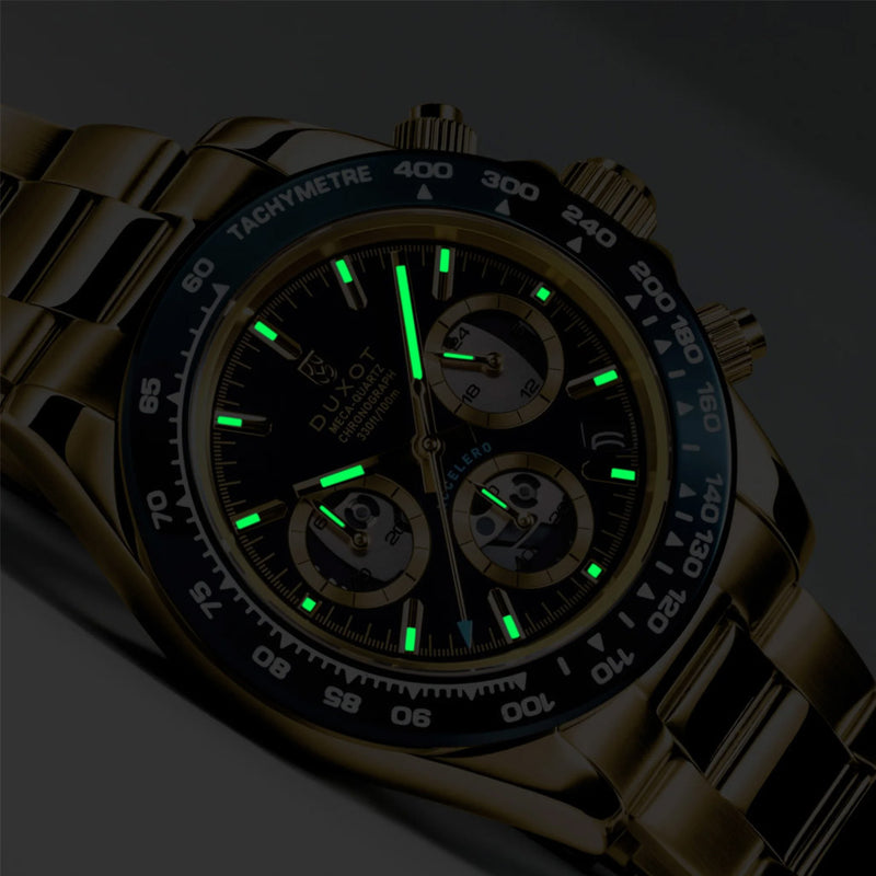 Duxot Accelero Chronograph Skeleton Edition Cerulean Shine #DX-2065-FF