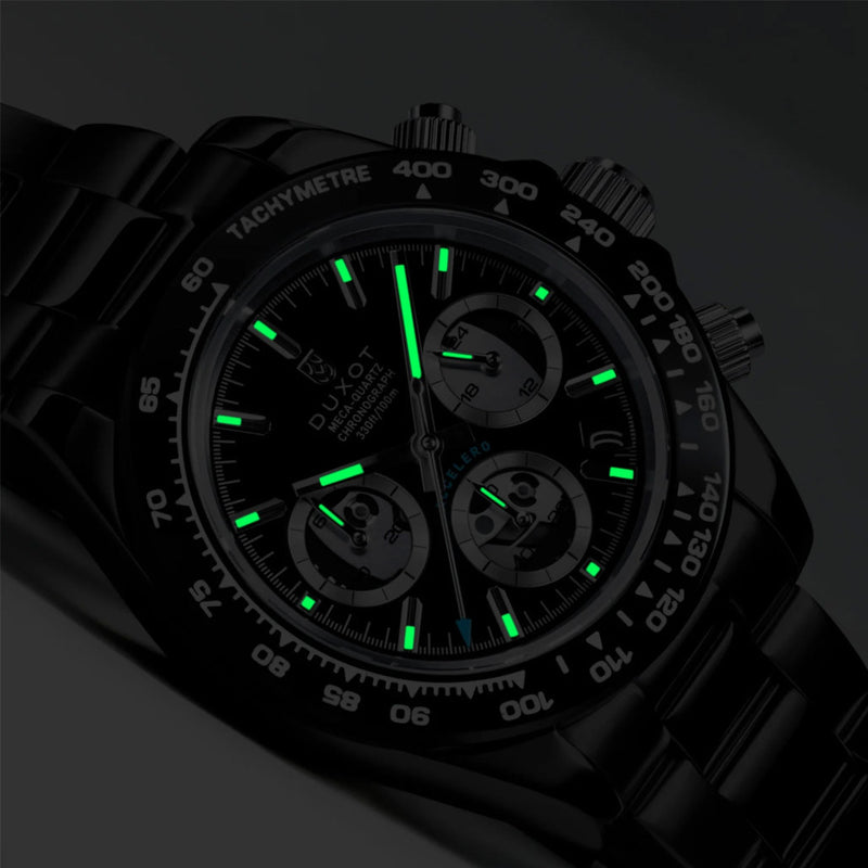 Duxot Accelero Chronograph Skeleton Edition Dark Infinity #DX-2065-GG