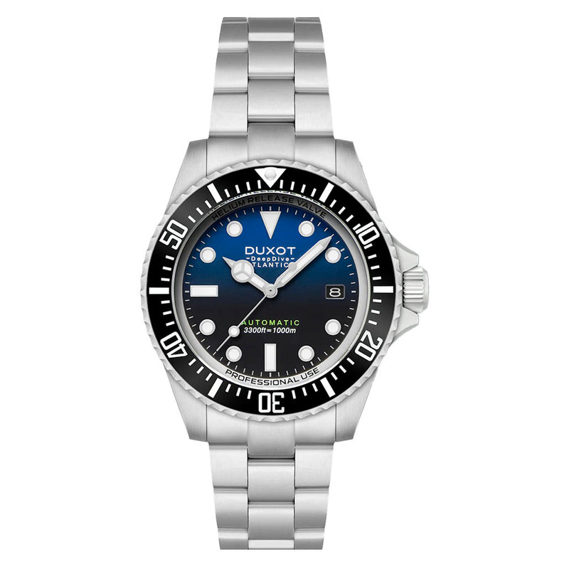 Duxot Atlantica Deep Dive Automatic Limited Edition Cobalt Blue Dial #DX-2066-11