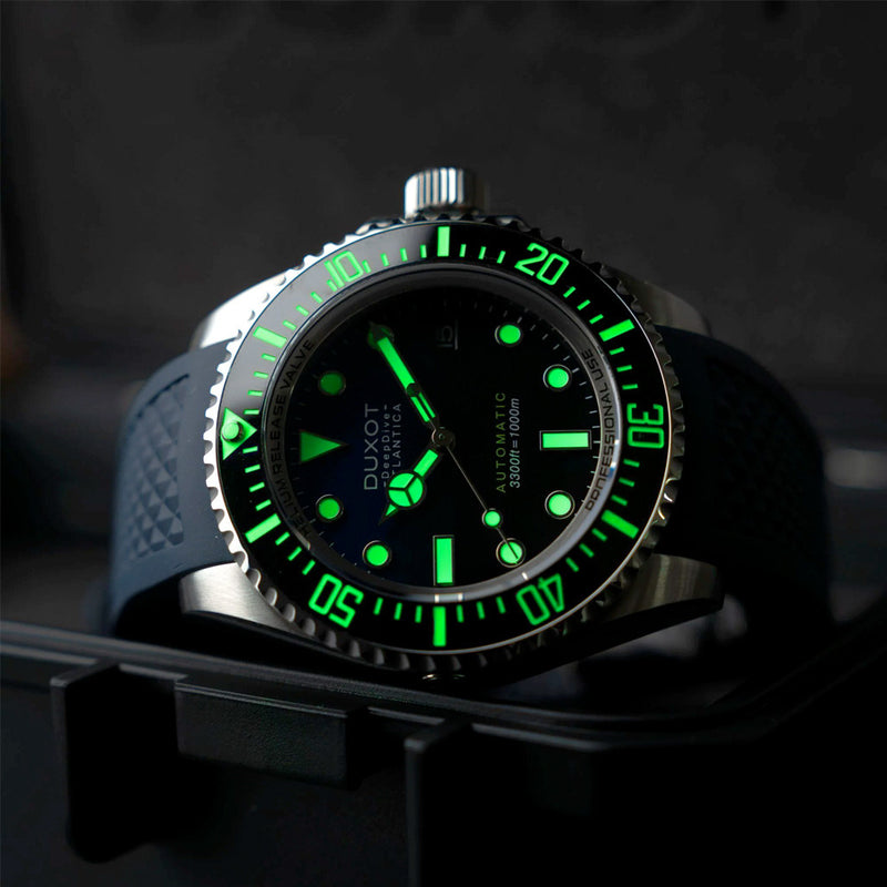 Duxot Atlantica Deep Dive Automatic Limited Edition Cobalt Blue Dial #DX-2066-11