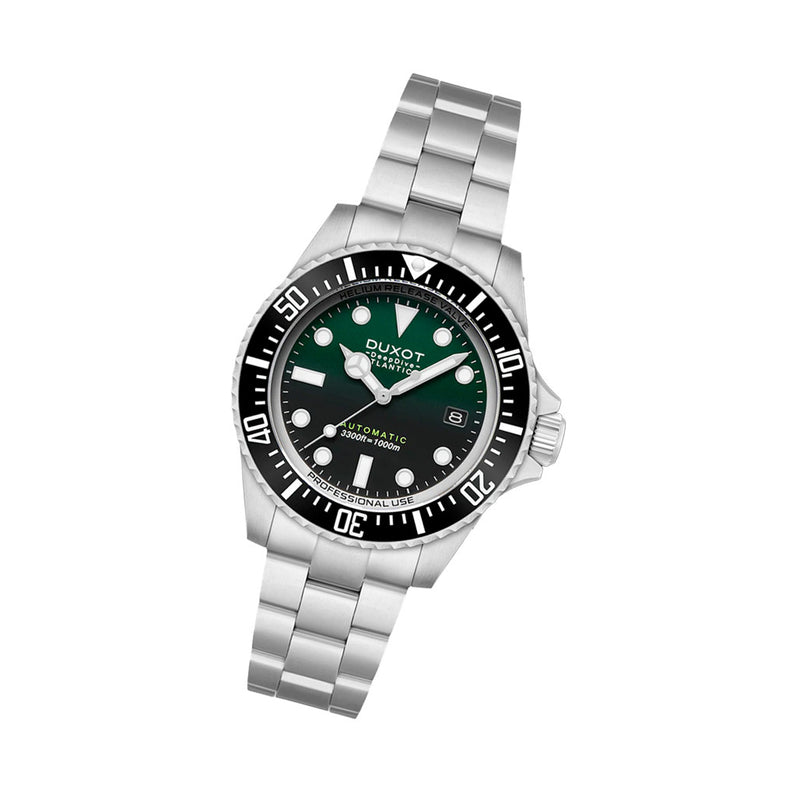 Duxot Atlantica Deep Dive Automatic Limited Edition Emerald Green Dial #DX-2066-22