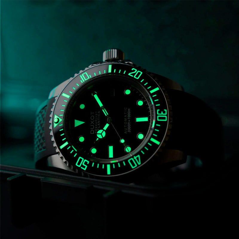 Duxot Atlantica Deep Dive Automatic Limited Edition Emerald Green Dial #DX-2066-22