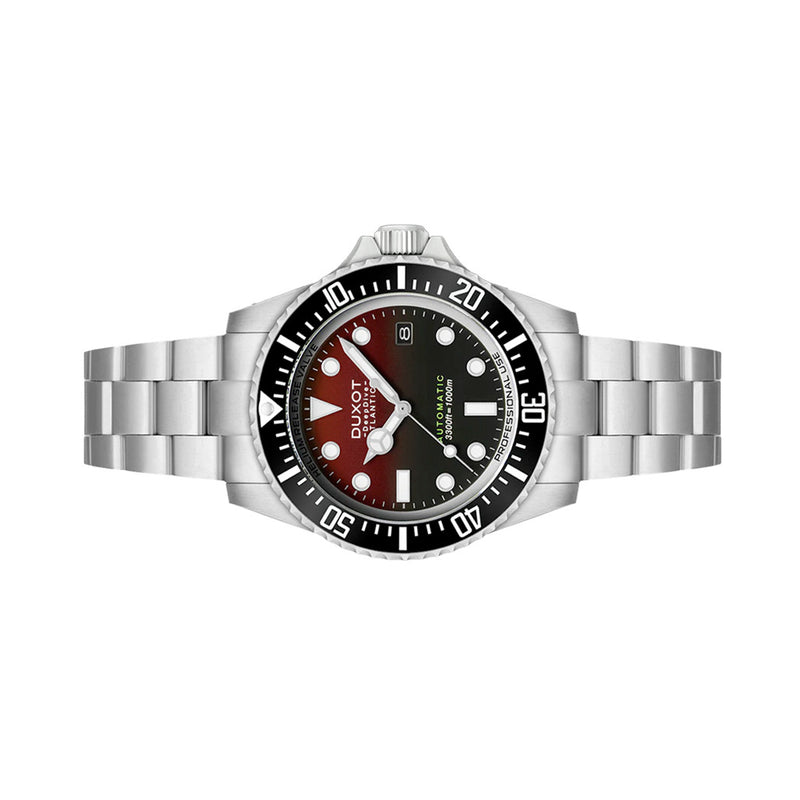 Duxot Atlantica Deep Dive Automatic Limited Edition Scarlet Red Dial #DX-2066-33