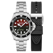 Duxot Atlantica Deep Dive Automatic Limited Edition Scarlet Red Dial #DX-2066-33