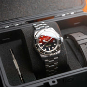 Duxot Atlantica Deep Dive Automatic Limited Edition Scarlet Red Dial #DX-2066-33