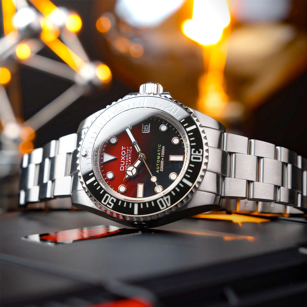 Duxot Atlantica Deep Dive Automatic Limited Edition Scarlet Red