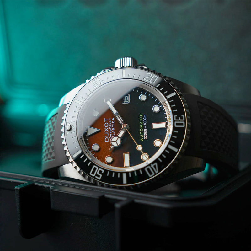 Duxot Atlantica Deep Dive Automatic Limited Edition Cacao Brown Dial #DX-2066-44