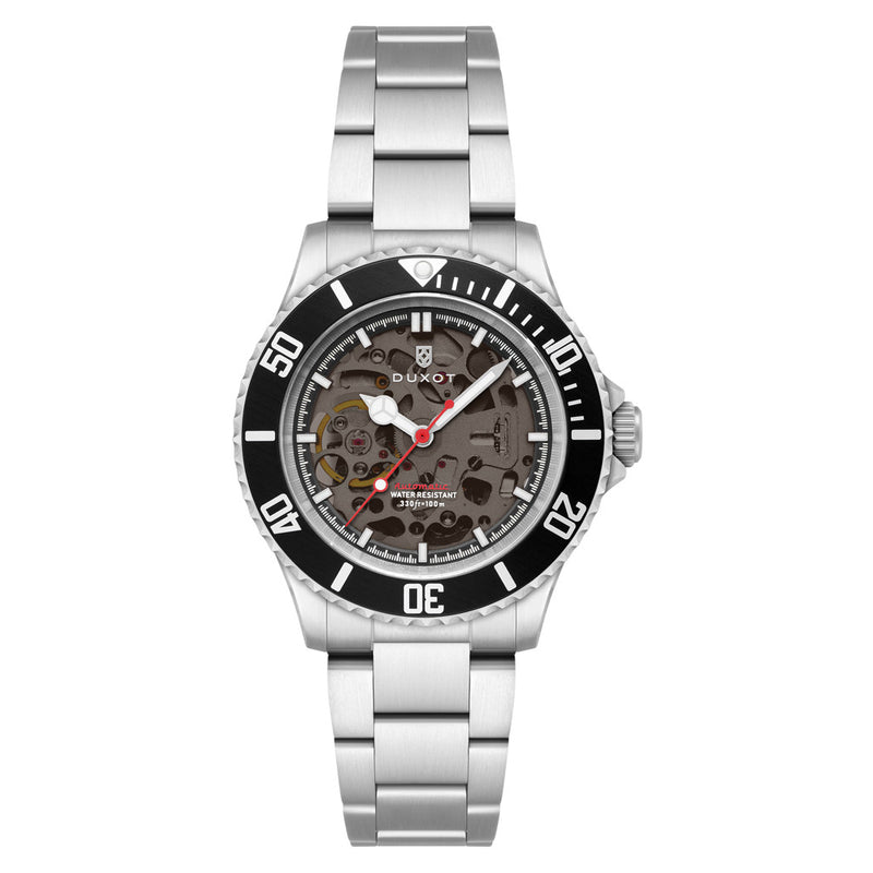 Duxot Atlantica Skeleton Automatic Black #DX-2067-11