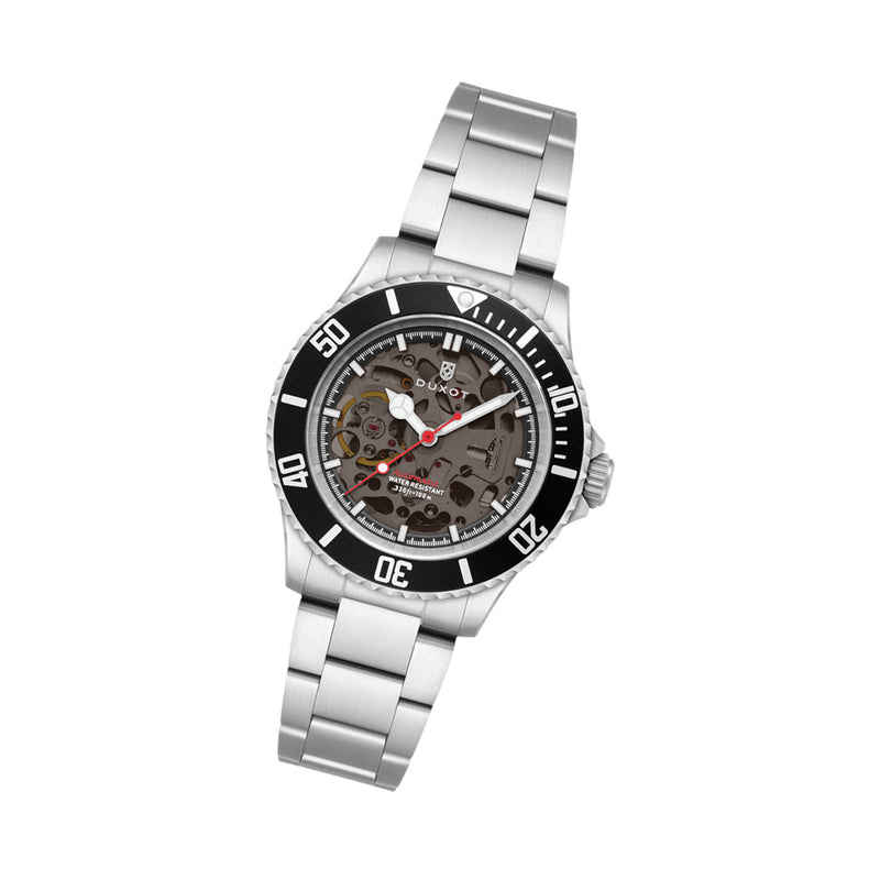 Duxot Atlantica Skeleton Automatic Black #DX-2067-11