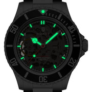 Duxot Atlantica Skeleton Automatic Black #DX-2067-11