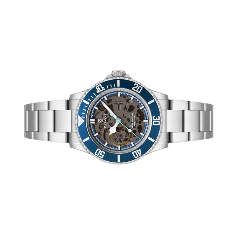 Duxot Atlantica Skeleton Automatic Blue #DX-2067-22