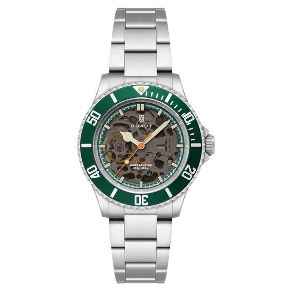 Duxot Atlantica Skeleton Automatic Green #DX-2067-33