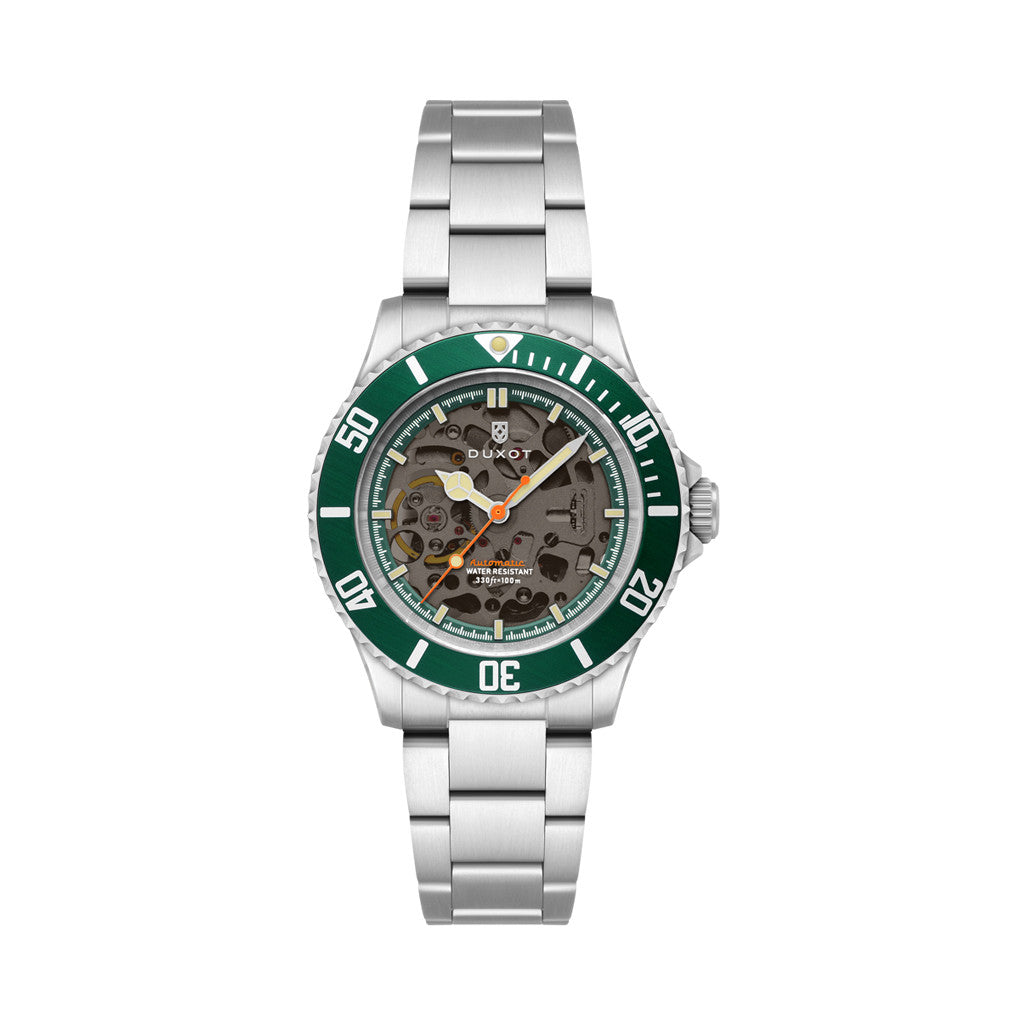 Duxot Atlantica Skeleton Automatic Green #DX-2067-33 — Long Island
