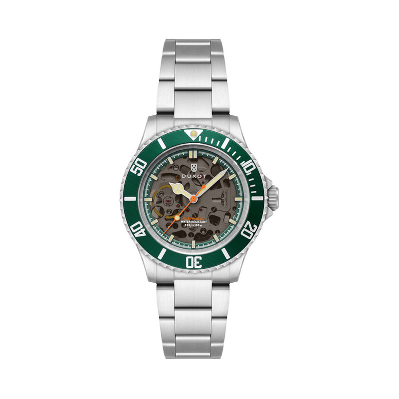 Duxot Atlantica Skeleton Automatic Green #DX-2067-33