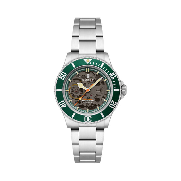 Duxot Atlantica Skeleton Automatic Green #DX-2067-33