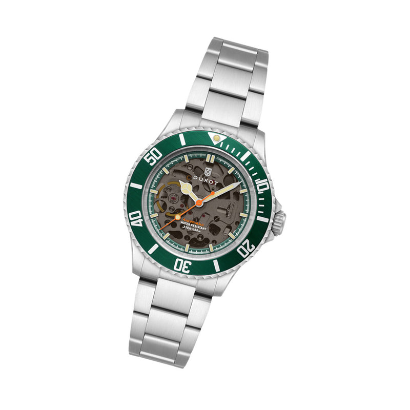Duxot Atlantica Skeleton Automatic Green #DX-2067-33