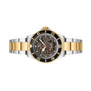 Duxot Atlantica Skeleton Automatic Two Tone Black #DX-2067-44