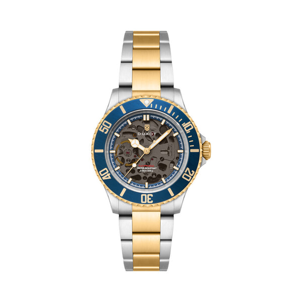 Duxot Atlantica Skeleton Automatic Two Tone Blue #DX-2067-55