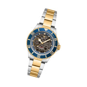 Duxot Atlantica Skeleton Automatic Two Tone Blue #DX-2067-55
