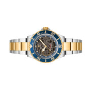 Duxot Atlantica Skeleton Automatic Two Tone Blue #DX-2067-55
