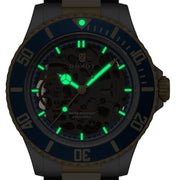 Duxot Atlantica Skeleton Automatic Two Tone Blue #DX-2067-55