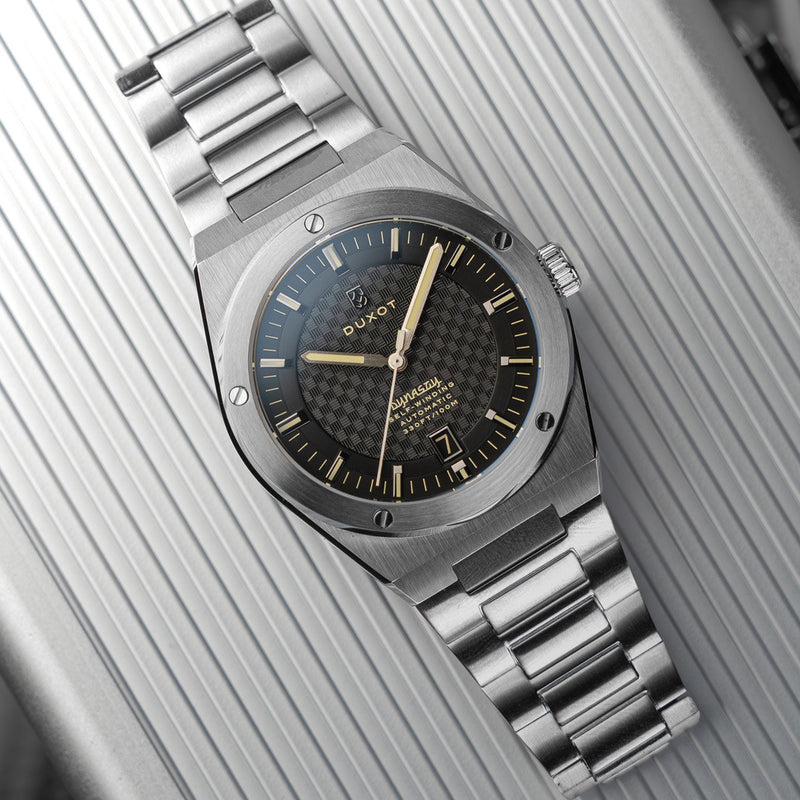 Duxot Bastia Self Winding Automatic with Black Dial #DX-2068-33