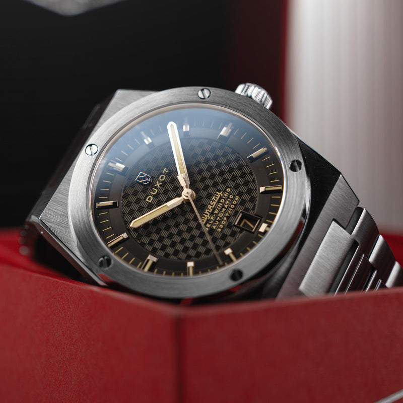 Duxot Bastia Self Winding Automatic with Black Dial #DX-2068-33