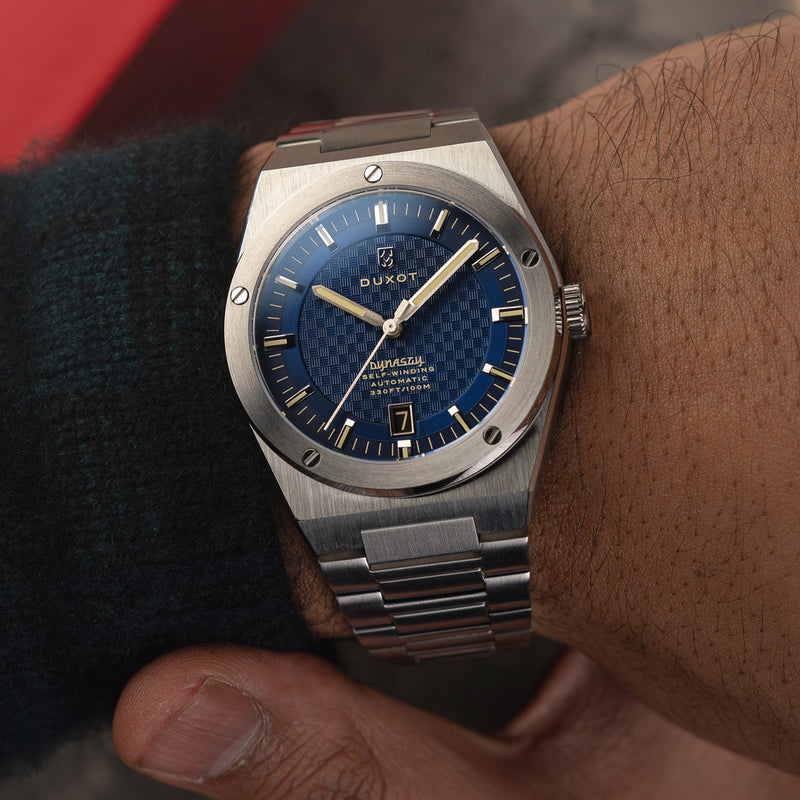 Duxot Bastia Self Winding Automatic with Blue Dial #DX-2068-44
