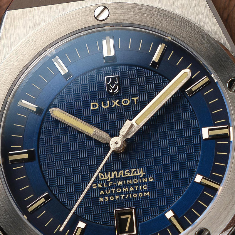 Duxot Bastia Self Winding Automatic with Blue Dial #DX-2068-44