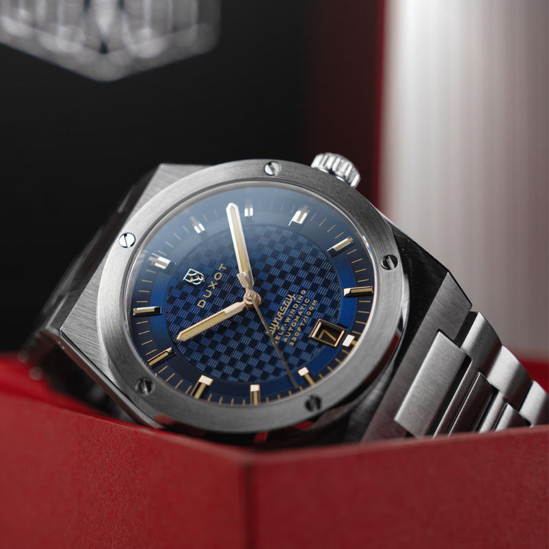 Duxot Bastia Self Winding Automatic with Blue Dial #DX-2068-44