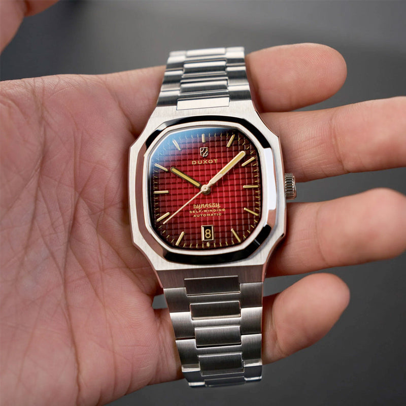 Duxot Colmar Automatic with Burgundy Dial #DX-2069-11