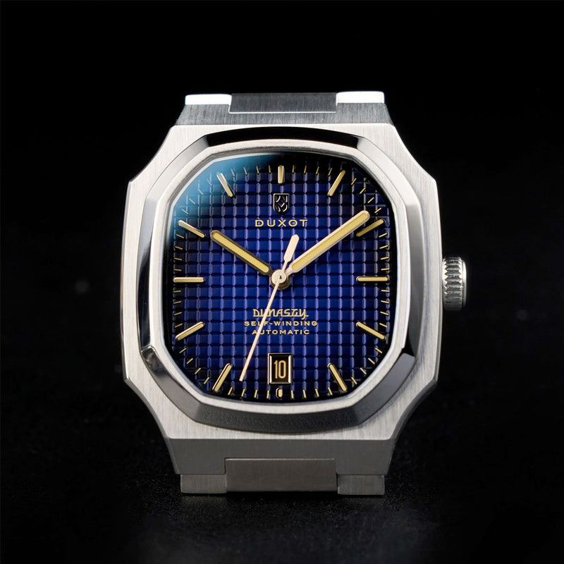 Duxot Colmar Automatic with Rare Blue Dial #DX-2069-33