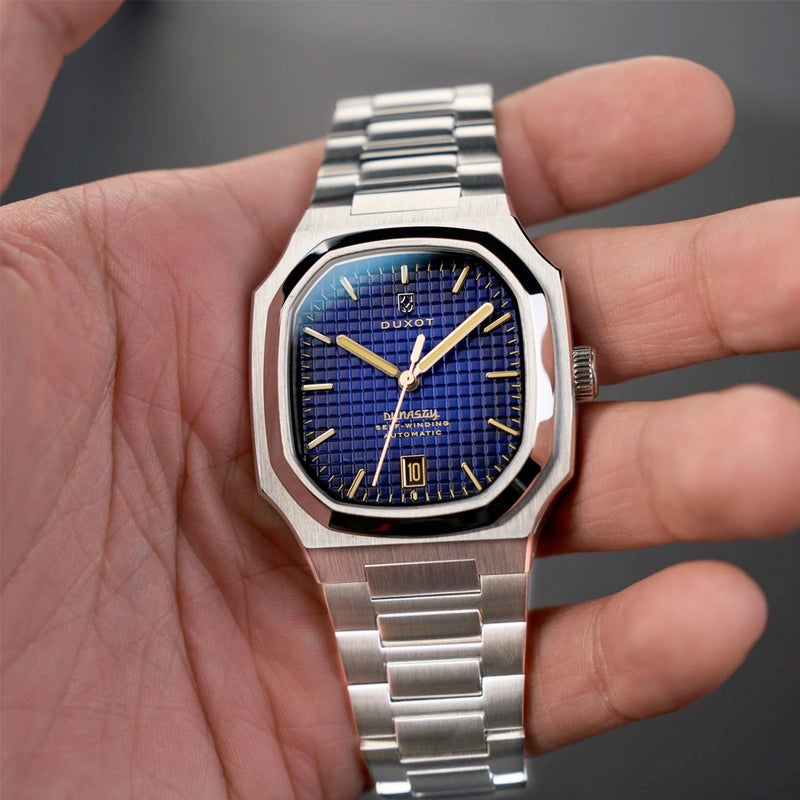 Duxot Colmar Automatic with Rare Blue Dial #DX-2069-33