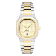 Duxot Colmar Automatic Two-Tone with Golden Dial #DX-2069-44