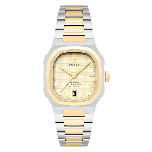 Duxot Colmar Automatic Two-Tone with Golden Dial #DX-2069-44