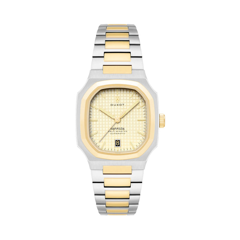 Duxot Colmar Automatic Two-Tone with Golden Dial #DX-2069-44