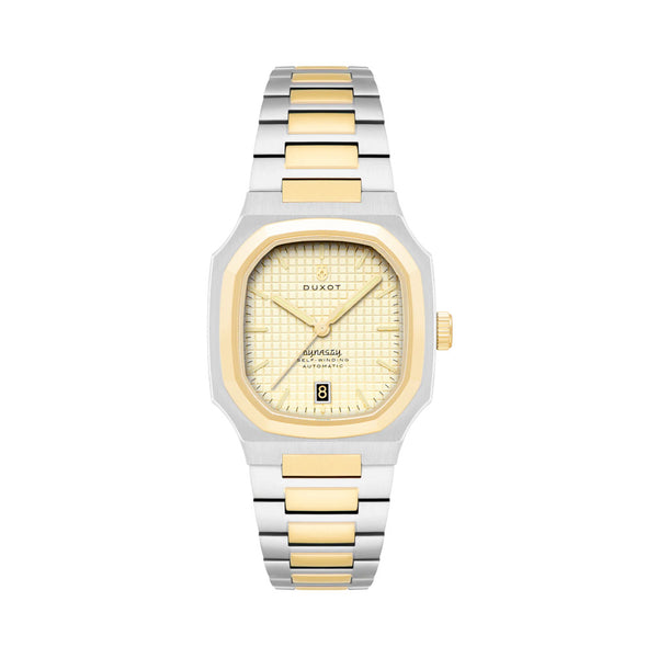 Duxot Colmar Automatic Two-Tone with Golden Dial #DX-2069-44