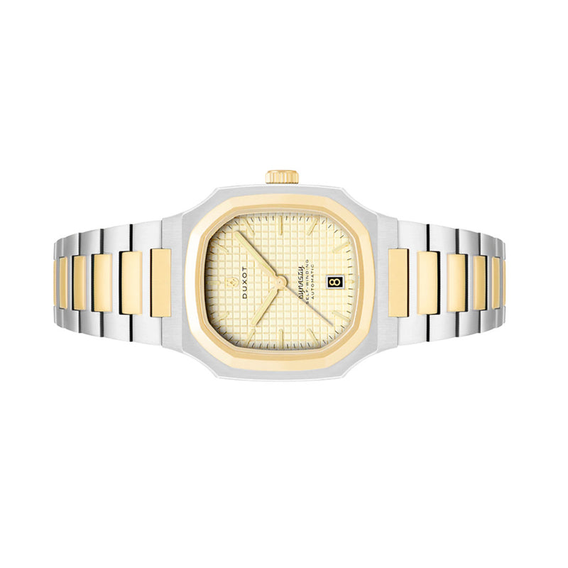 Duxot Colmar Automatic Two-Tone with Golden Dial #DX-2069-44