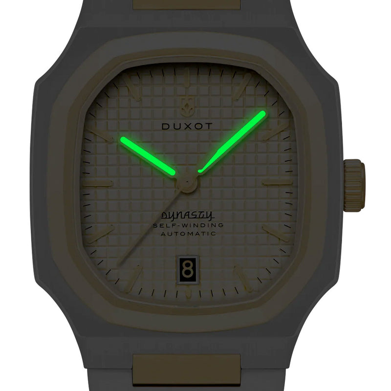 Duxot Colmar Automatic Two-Tone with Golden Dial #DX-2069-44