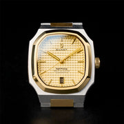 Duxot Colmar Automatic Two-Tone with Golden Dial #DX-2069-44