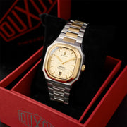 Duxot Colmar Automatic Two-Tone with Golden Dial #DX-2069-44
