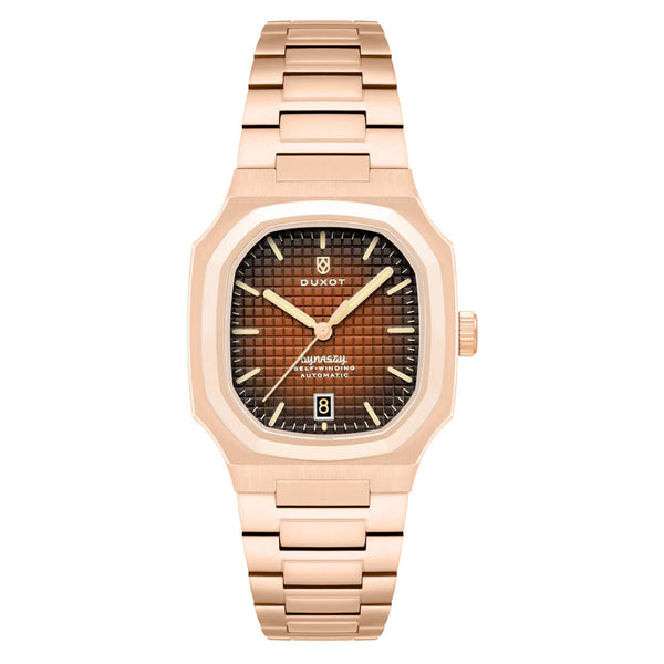 Duxot Colmar Automatic Rose Gold with Copper Brown Dial #DX-2069-55