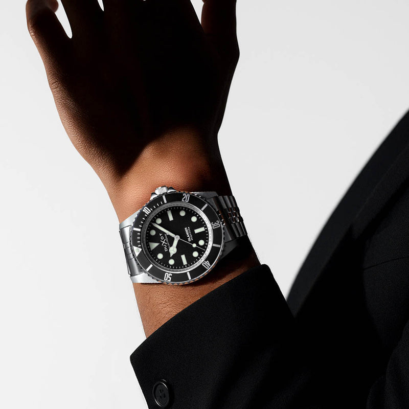 Duxot x Islander Mechaquartz Atlantica Dive Watch with Black Dial #DX-2070-LIW11