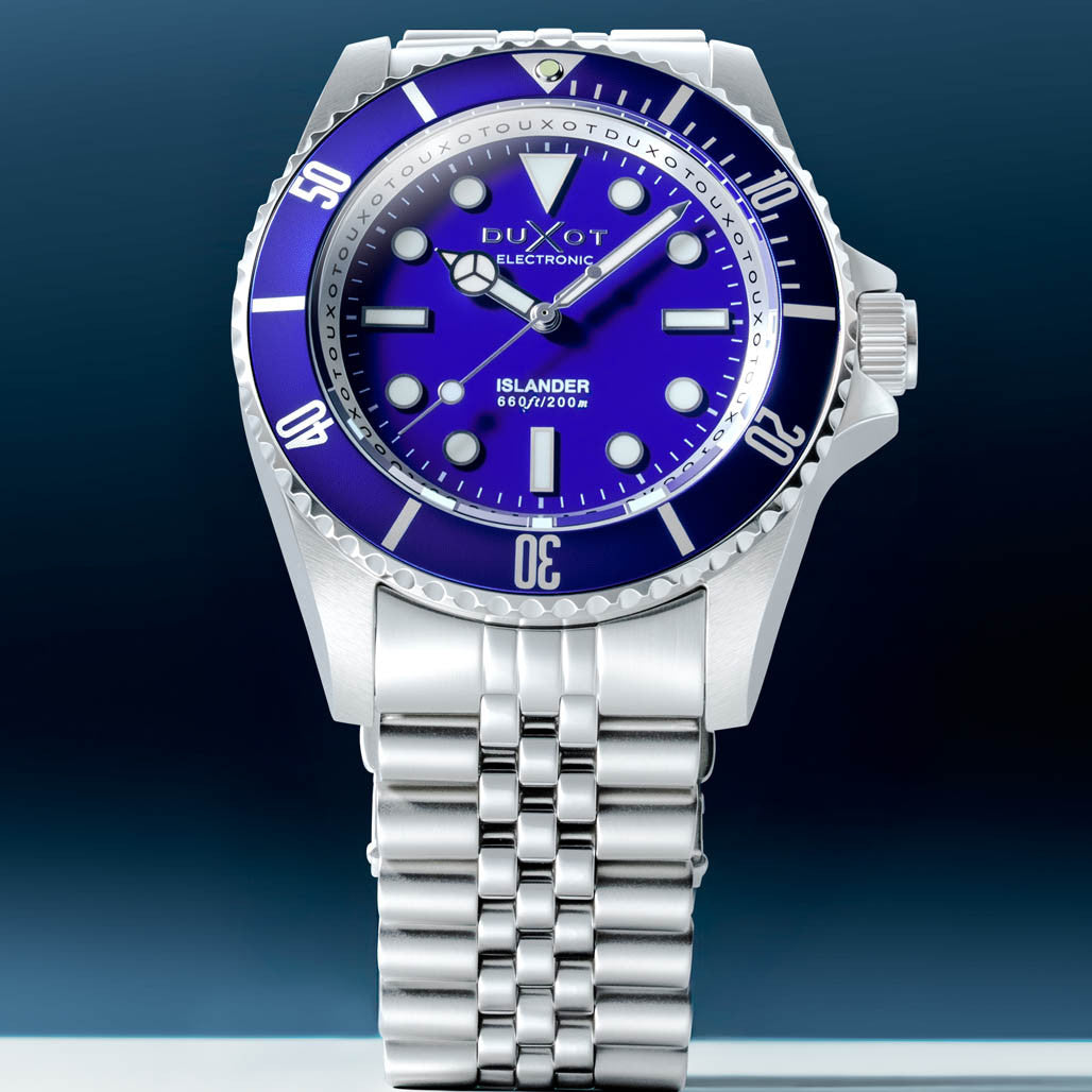 Duxot x Islander Atlantica Electronic Dive Watch with Blue Dial