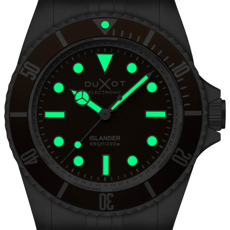 Duxot x Islander Mechaquartz Atlantica Dive Watch with Degrading Red Dial #DX-2070-LIW33