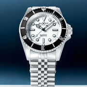 Duxot x Islander Mechaquartz Atlantica Dive Watch with White Dial #DX-2070-LIW44